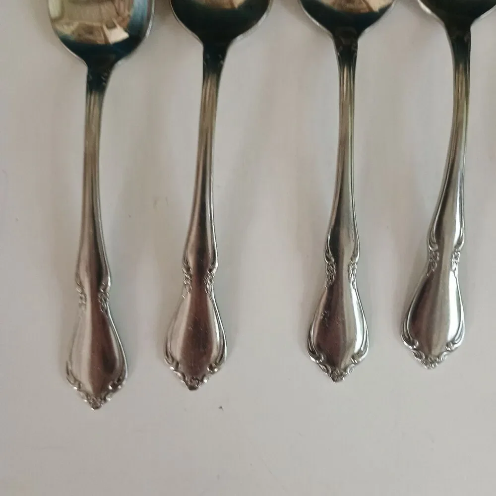 Oneida CHATEAU Teaspoons Lot of 8 Oneidacraft Deluxe Stainless